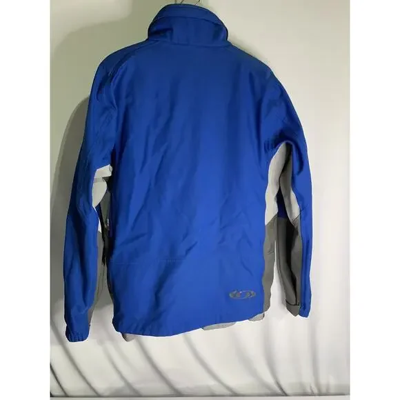 SALOMON CLIMA PRO Sample 2 Piece Ski Snowboard Jacket Coat Blue Grey Large - Picture 2 of 11